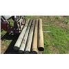 Image 3 : Qty 100 "Large" Pointed Wooden Fence Posts (8' L, 8" to 9" Dia.)