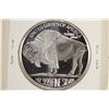 Image 2 : 1 TROY OZ .999 FINE SILVER PROOF ROUND INDIAN /