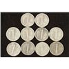 Image 2 : 10 ASSORTED 1940'S MERCURY DIMES