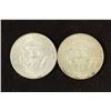 Image 2 : 2-1964-D 90% SILVER KENNEDY HALF DOLLARS