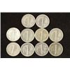 Image 2 : 10 ASSORTED 1940'S MERCURY DIMES