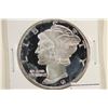 Image 1 : 1 TROY OZ .999 FINE SILVER PROOF ROUND MERCURY /