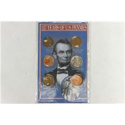 137 YEARS OF US PENNIES SET CONTAINS: