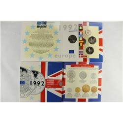 1992 UNITED KINGDOM BRILLIANT UNC COIN COLLECTION