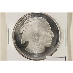 1 TROY OZ .999 FINE SILVER ROUND INDIAN / BUFFALO