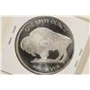 Image 2 : 1 TROY OZ .999 FINE SILVER ROUND INDIAN / BUFFALO