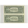 Image 2 : 2-2003-A $1 FRN'S LOW CONSECUTIVE SERIAL 'S UNC