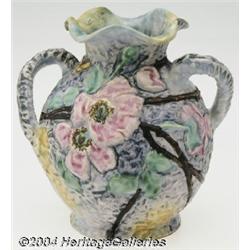 Weller: A SILVERTONE AMERICAN POTTERY VASE (Weller)