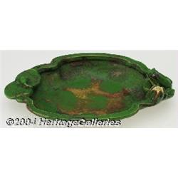 Weller: A COPPERTONE AMERICAN POTTERY CENTER BOWL (Weller)