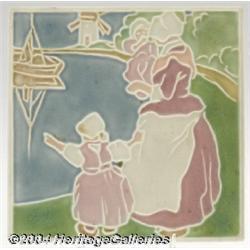 Rookwood: AN AMERICAN POTTERY SCENIC TILE (Rookwood)