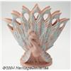 Image 1 : Haeger: A PEACOCK FANNED AMERICAN POTTERY VASE (Haeger)