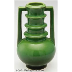 Roseville: A FUTURA AMERICAN POTTERY TWO-HANDLED VASE (Roseville)