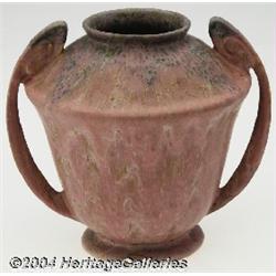 Roseville: A CARNELIAN II AMERICAN POTTERY VASE (Roseville)