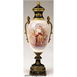 Sevres: A PORCELAIN AND ORMOLU URN (Sevres)