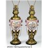 Image 2 : Sevres: A PAIR OF BRASS AND PORCELAIN LAMP BASES (Sevres)