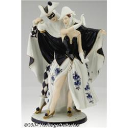 Royal Dux: A CONTINENTAL PORCELAIN FIGURAL GROUP