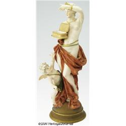 AN AUSTRIAN PORCELAIN FIGURE (EW Vienna Austria)