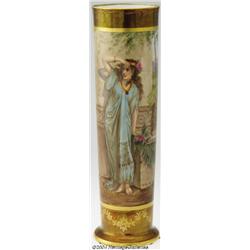 Limoges: A FRENCH PORCELAIN VASE (Limoges, France)