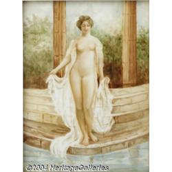 A FRENCH PORCELAIN PLAQUE