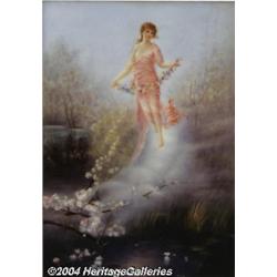 Limoges: A FRENCH PORCELAIN PLAQUE