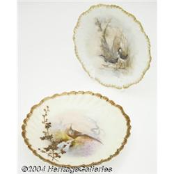 Limoges: TWO FRENCH PORCELAIN PLATES (Limoges)