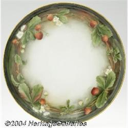Royal Bonn: A STRAWBERRY MOTIF PORCELAIN PLATE (Limoges)