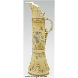Old Paris: A FLORAL MOTIF PORCELAIN EWER (Teplitz)