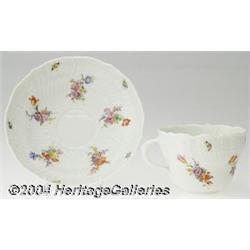 Meissen: A GERMAN PORCELAIN CUP AND SAUCER (Meissen)