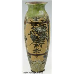 Royal Doulton: A ROYAL DOULTON MONUMENTAL VASE (Florence Barlow)
