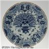 Image 1 : AN ORIENTAL POTTERY PLATE (Unknown)