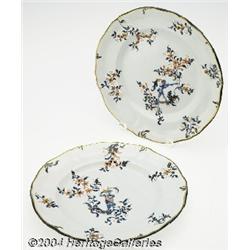Emile Galle: A PAIR OF FAIENCE EARTHENWARE PLATES (Emile Galle)