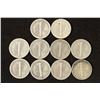 Image 2 : 10 ASSORTED 1940'S MERCURY DIMES