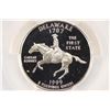 Image 1 : 1999-S SILVER DELAWARE QUARTER PCGS PR69 DCAM