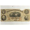 Image 1 : 1862 MANUFACTURERS BANK OF GEORGIA $5