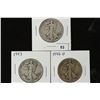 Image 1 : 1942-43 & 46-D WALKING LIBERTY HALF DOLLARS