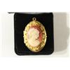 Image 1 : 1 1/2" CAMEO PENDANT LOCKET