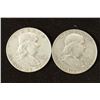 Image 1 : 1957-D & 63-D FRANKLIN HALF DOLLARS