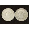 Image 2 : 1957-D & 63-D FRANKLIN HALF DOLLARS