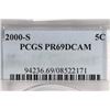 Image 3 : 2000-S JEFFERSON NICKEL PCGS PR69 DCAM