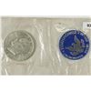 Image 1 : 1971-S  IKE SILVER DOLLAR UNCIRCULATED (BLUE PACK)