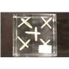 Image 2 : 2"X2"X2" LUCITE PAPERWEIGHT WITH 10-1964