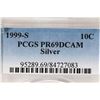 Image 3 : 1999-S SILVER ROOSEVELT DIME PCGS PR69 DCAM