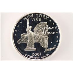 2001-S SILVER NEW YORK QUARTER ICG PR70 DCAM