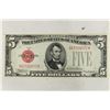 Image 1 : 1928-B $5 RED SEAL US NOTE JULIAN - MORGENTHAU