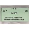 Image 3 : 1937 BUFFALO NICKEL PCGS MS65