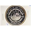 Image 2 : 2000 LIBERIA SILVER PROOF $10 GETTYSBURG 1863-