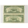 Image 2 : 2-1963 $5 US RED SEAL NOTES