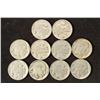 Image 1 : 10 ASSORTED FULL DATE 1930'S BUFFALO NICKEL