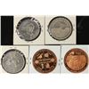 Image 2 : 5 ASSORTED CANADA TRADE DOLLARS UNC 1982