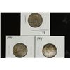 Image 1 : 1934,44 & 64 WASHINGTON SILVER QUARTER